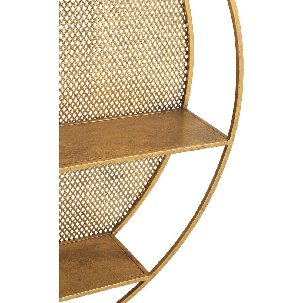 Étagère Murale Métal Doré Asymétrique - Designix