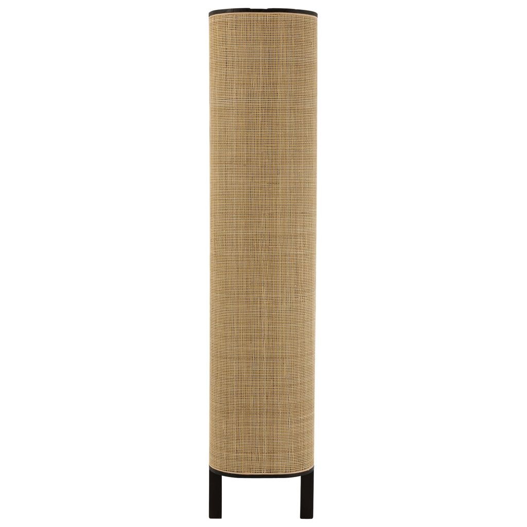 Étagère Tout En Bois Et Rotin - Designix