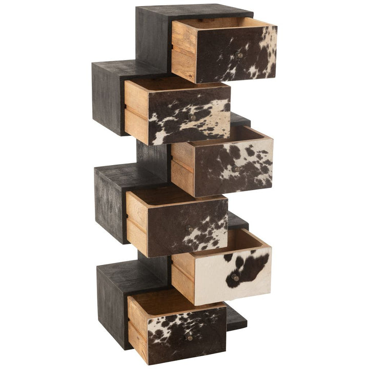 Étagère Vache en Bois de Mangue Blanc - Designix