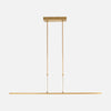 Lustre doré moderne, suspension LED 122 cm à variateur dim-to-warm | Zelena