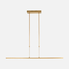 Lustre doré moderne, suspension LED 122 cm à variateur dim-to-warm | Zelena