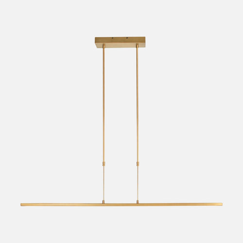 Lustre doré moderne, suspension LED 122 cm à variateur dim-to-warm | Zelena