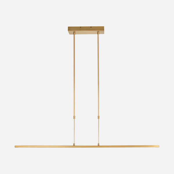 Lustre doré moderne, suspension LED 122 cm à variateur dim-to-warm | Zelena