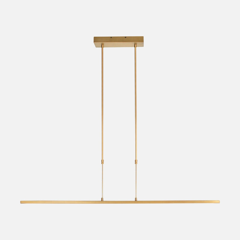 Lustre doré moderne, suspension LED 122 cm à variateur dim-to-warm | Zelena