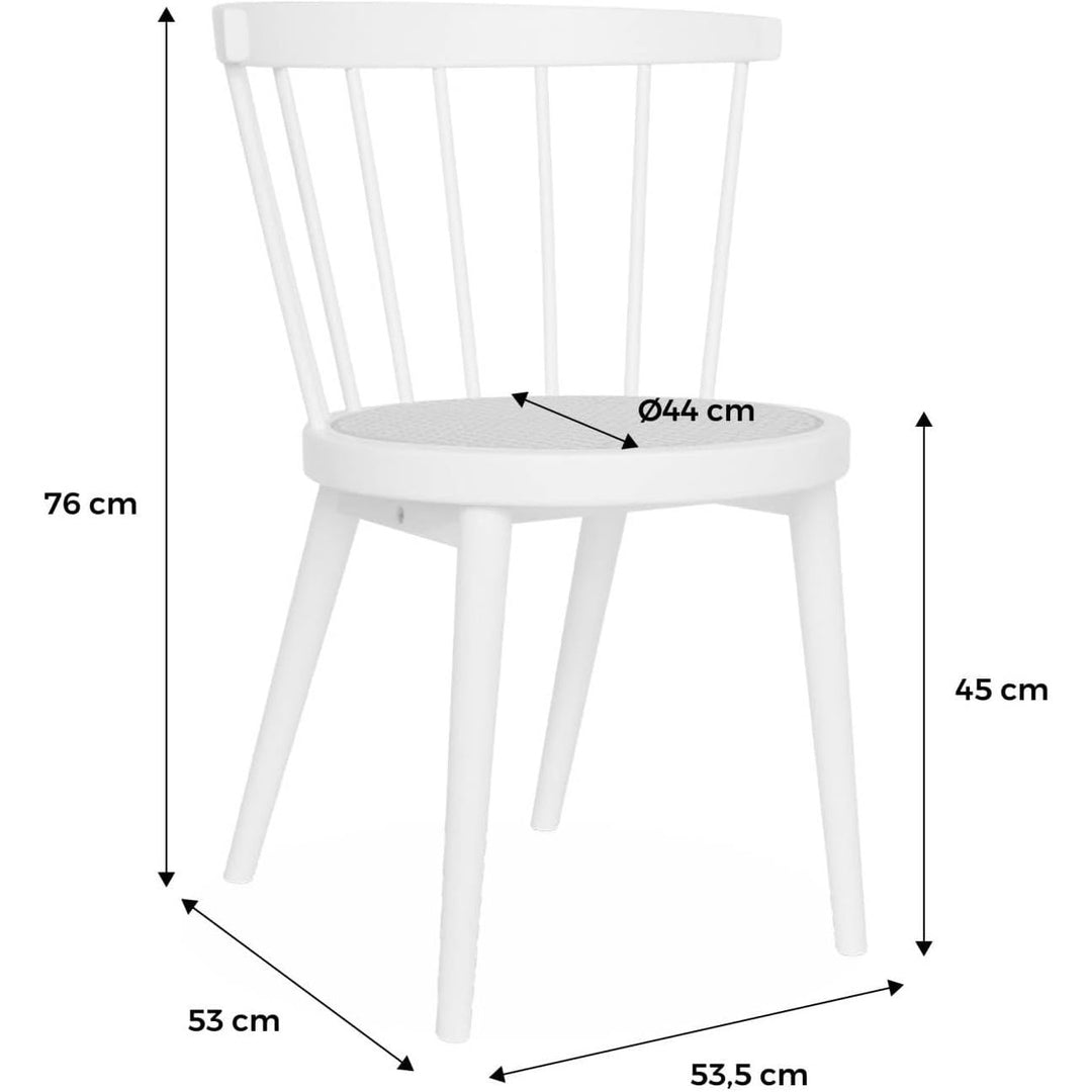 Chaises Noyer Bois Cannage | Designix - 3333    - https://designix.fr/