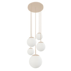 Suspension luminaire Bollique crème
