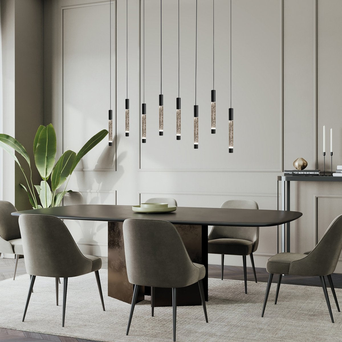 Suspension luminaire Alisio noir