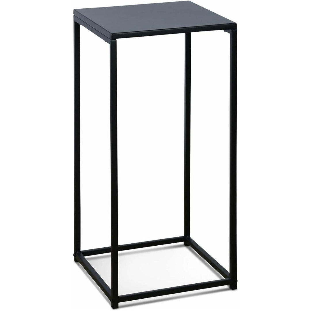 Alice'S Home - Lot De 2 Tables D'Appoint Gigognes Noires - Industrielle - Bouts De Canapé 34X34X74Cm / 30X30X54Cm | Designix - Amazon    - https://designix.fr/