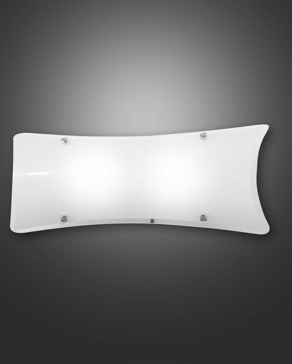 Applique murale Milton 2 lumières blanche