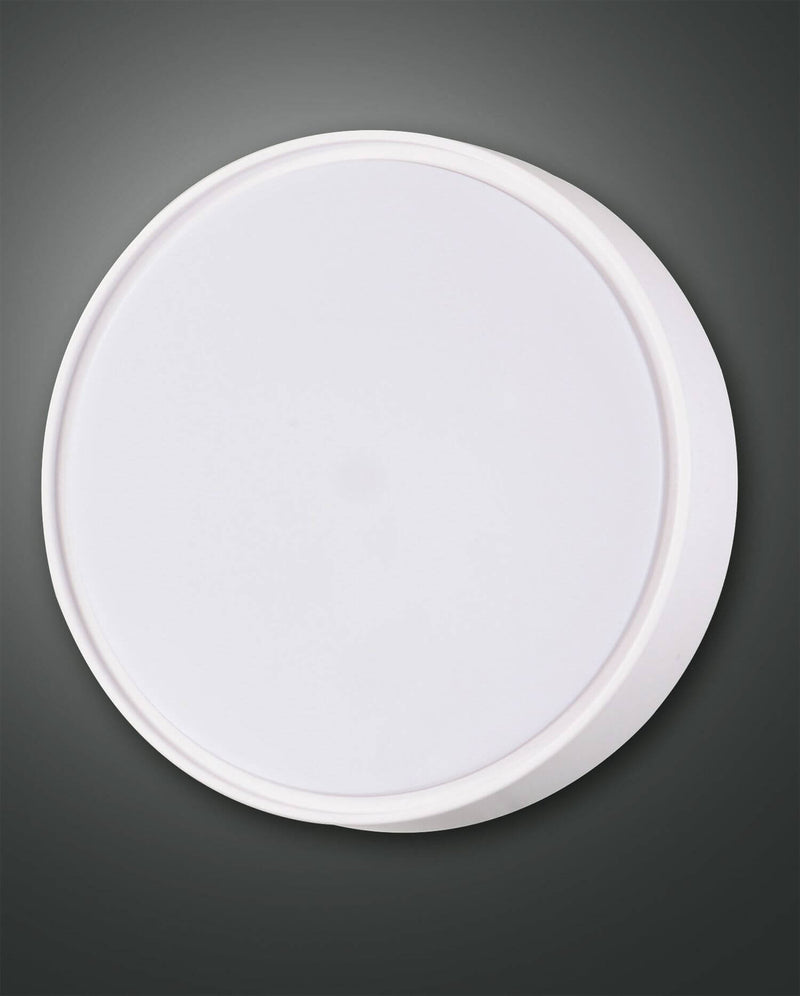 Plafonnier extérieur Hatton blanc, Ø 30 cm (3206-65-102)