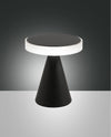 Lampe à poser Neutra noire, Ø 17 cm