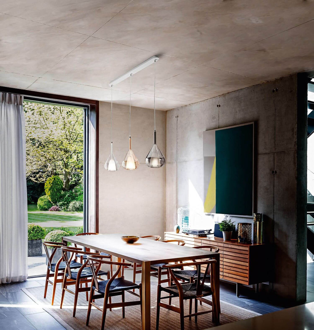 Suspension Lila 3 lumières ambrée (3481-48-297)