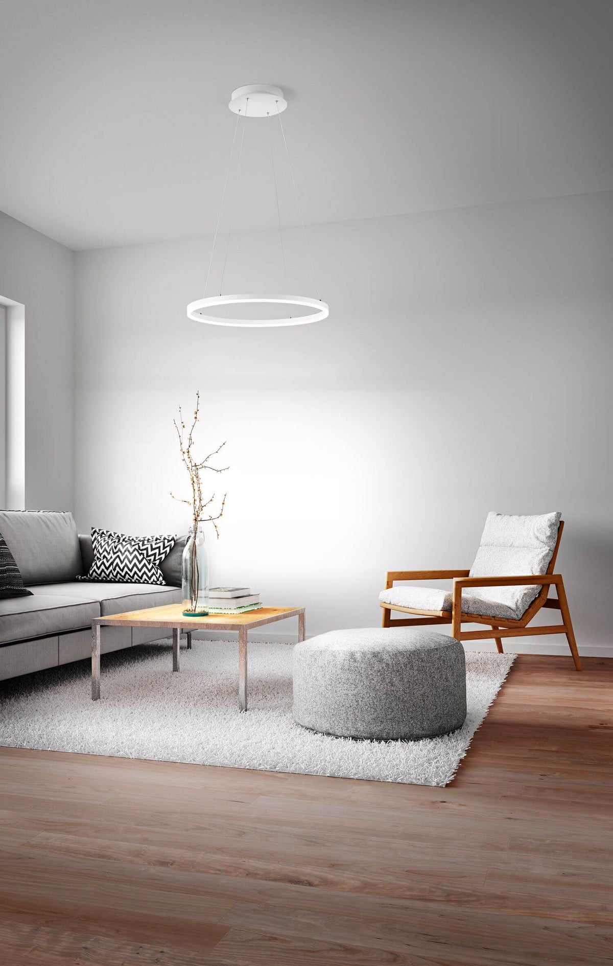 Suspension Giotto blanche, Ø 60 cm (3508-40-102)
