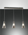 Suspension Dafne 3 lumières noire