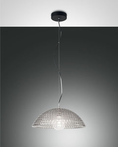 Suspension Diamond noire et fumée