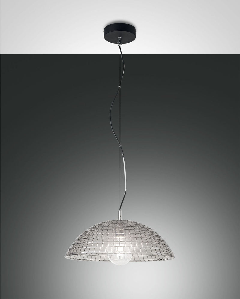 Suspension Diamond noire et fumée