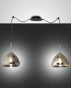 Suspension Glow 2 lumières chromée
