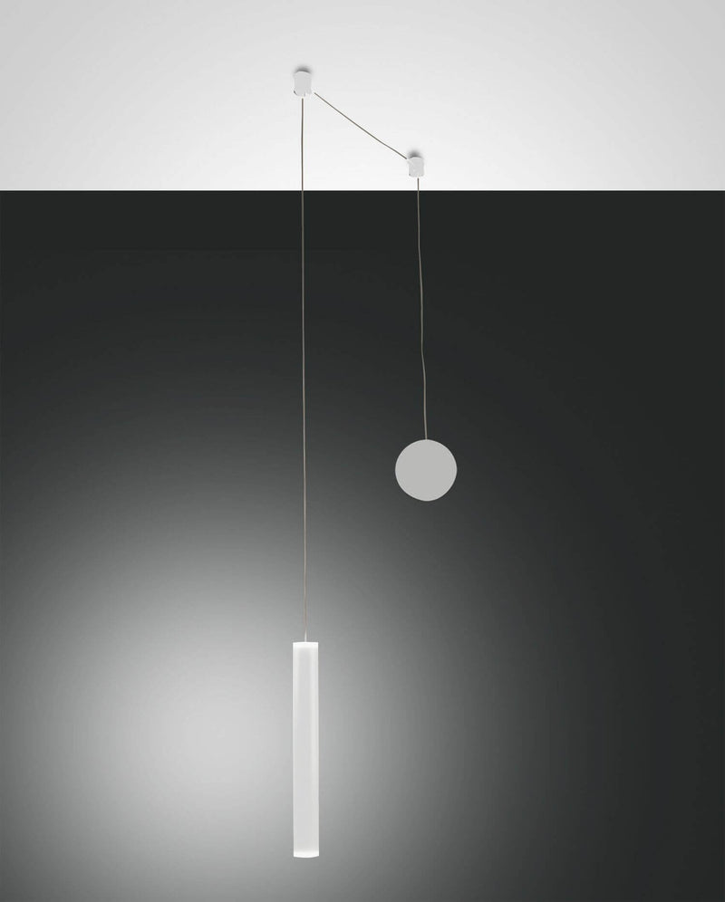Suspension Prado blanche, Ø 3,7 cm (3685-41-102)