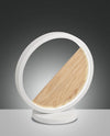 Lampe à poser Pierre blanche, bois