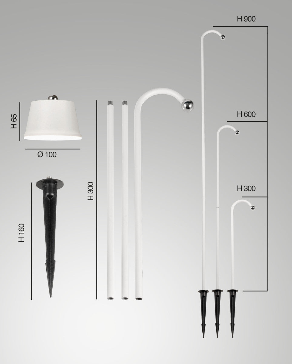 Projecteur extérieur Armanda blanc