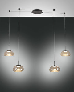 Suspension Brena, verre, L 700 cm