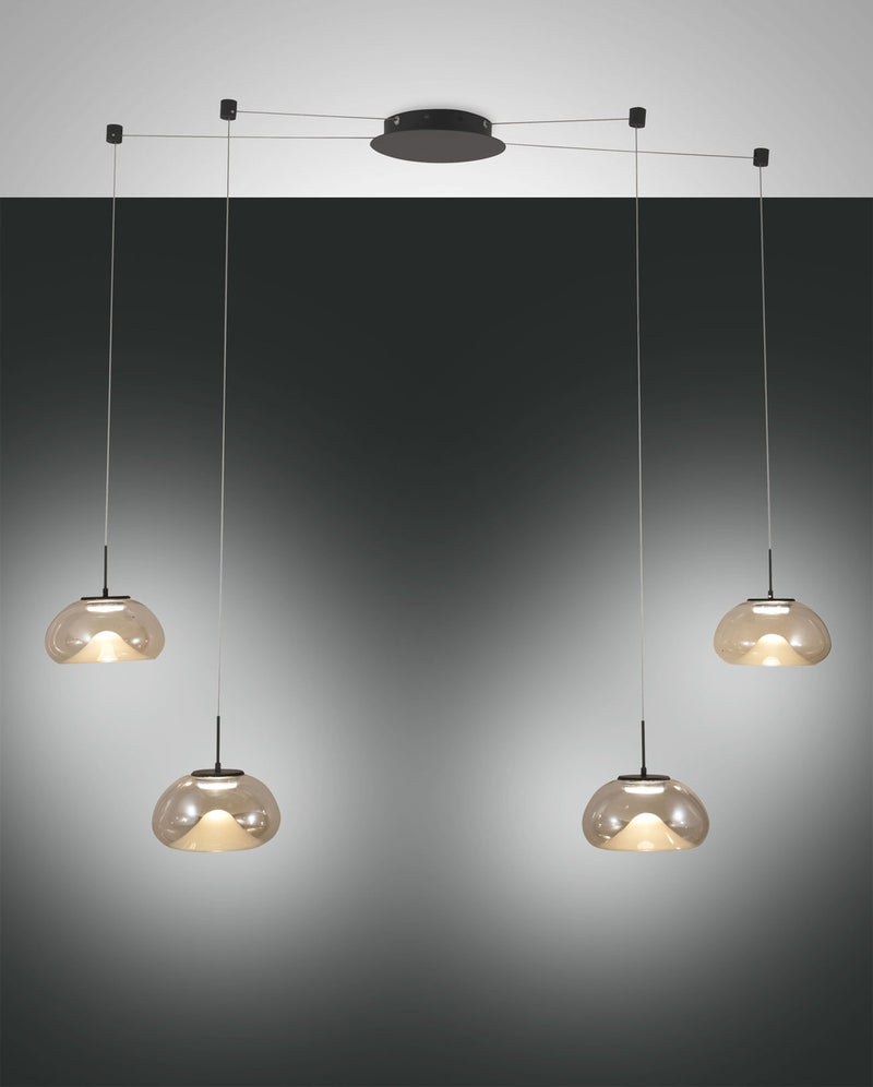 Suspension Brena, verre, L 700 cm
