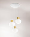Suspension Kino blanche, verre (3767-47-102)