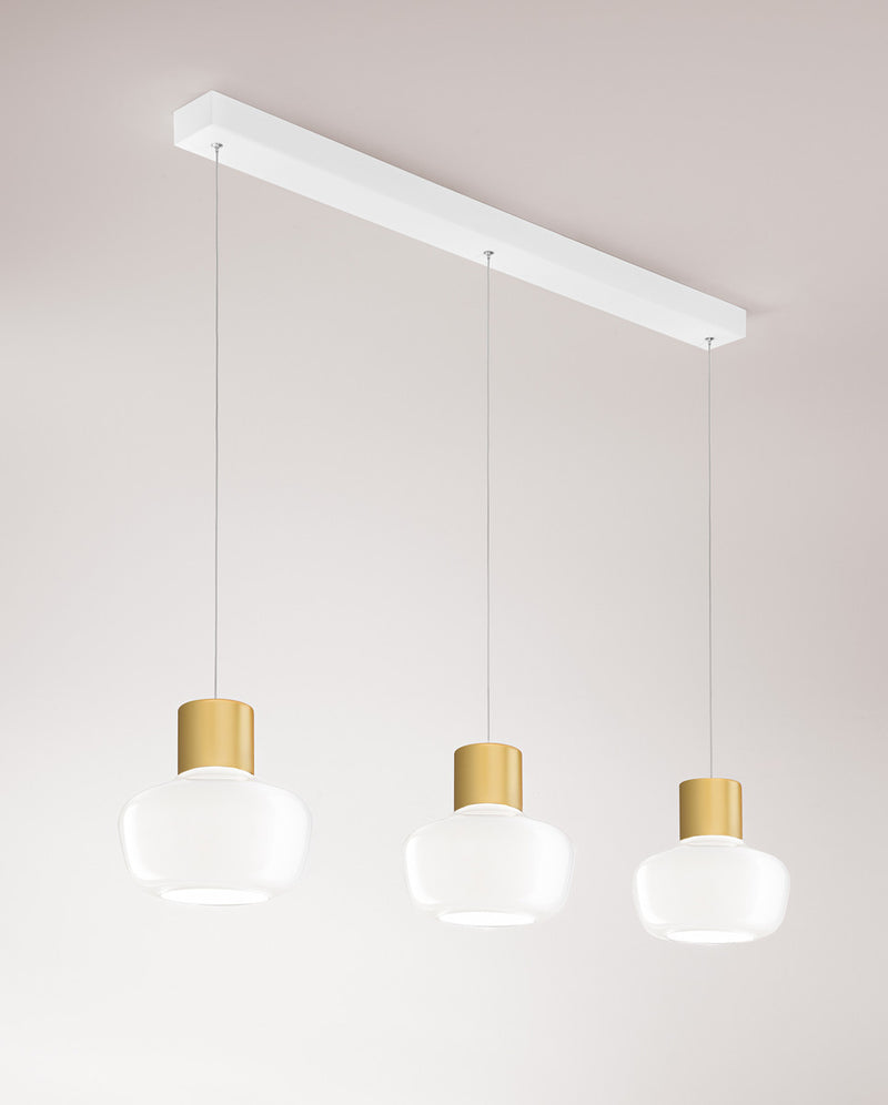 Suspension Kino blanche, verre (3767-48-102)