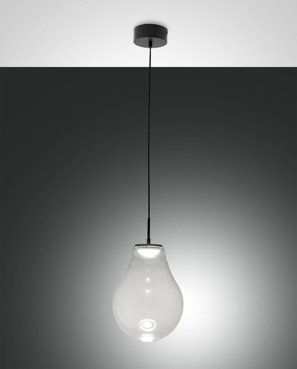 Suspension Noa transparente, verre