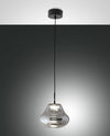 Suspension Deva grise et transparente, verre (3774-40-126)