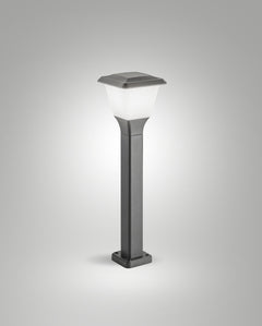 Borne extérieure Lena Dark Grey grise, H 60 cm