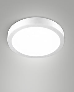 Plafonnier extérieur Nicole CCT blanc, Ø 24 cm