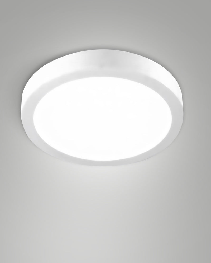 Plafonnier extérieur Nicole CCT blanc, Ø 24 cm