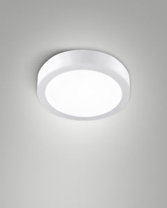 Plafonnier extérieur Nicole CCT blanc, Ø 18 cm