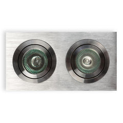 Spot encastrable Fasto II aluminium brossé