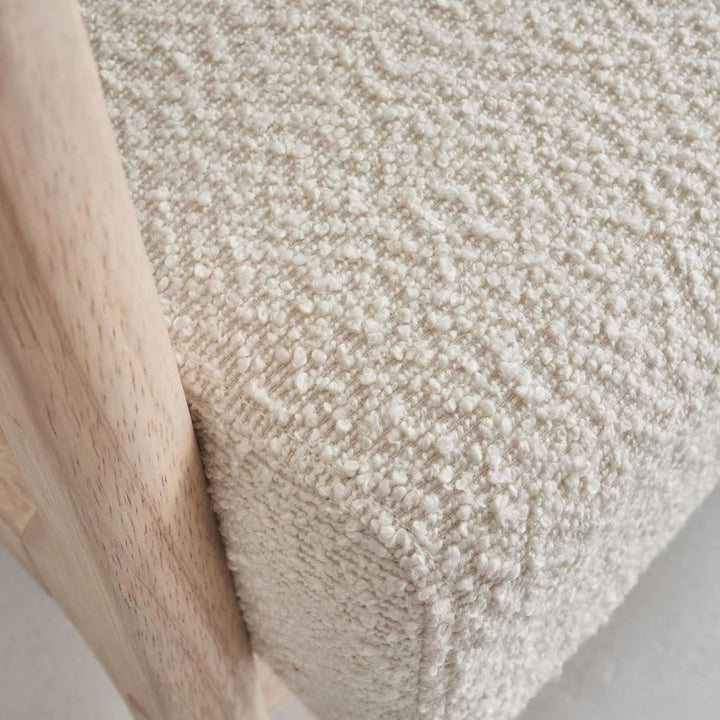 Fauteuil Bouclette Bois Scandinave | Reef - Designix Fauteuil
