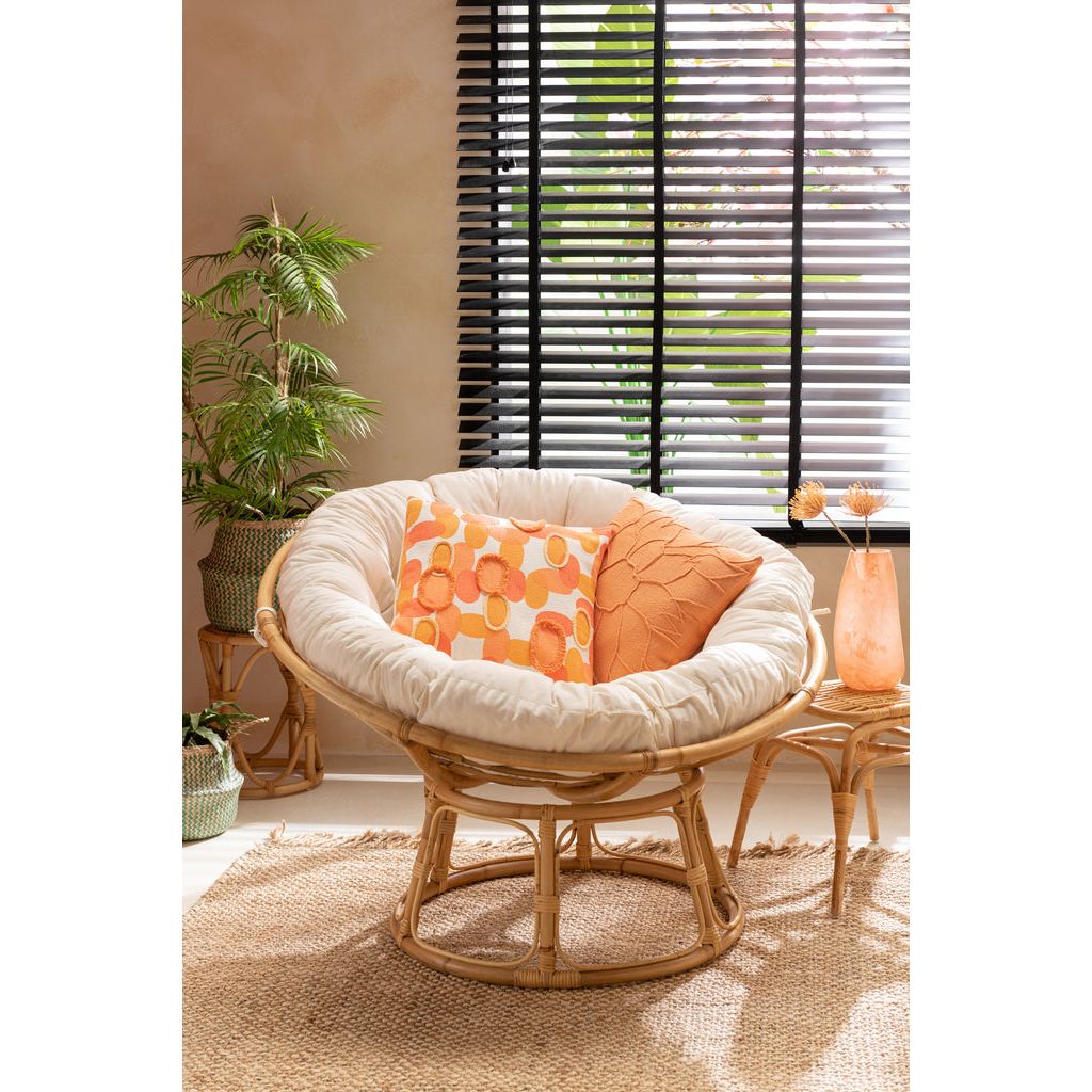 Fauteuil Céline Rotin Naturel | Tila - Designix Fauteuil