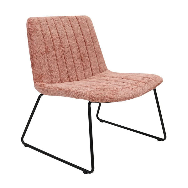 Fauteuil Chenille Rose Design Confort Serein | ULIN