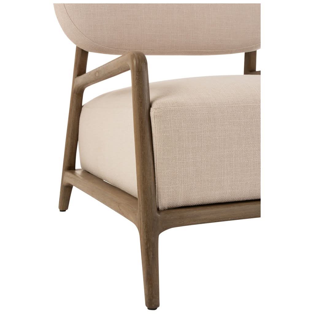 Fauteuil Détente Tissu Beige | Lero