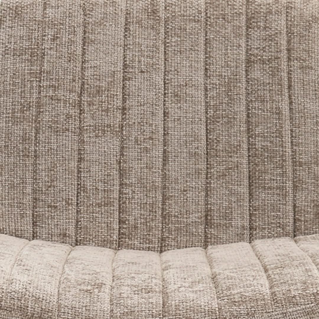 Fauteuil en Chenille Design Moderne Avec Dossier Vertical | LUMA - Designix