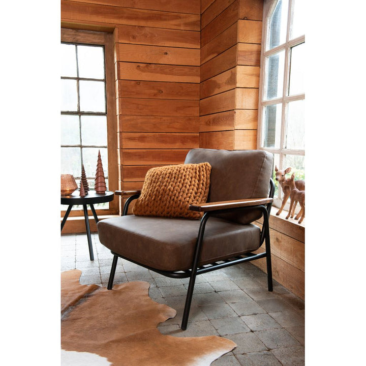 Fauteuil Métal Marron | Wire - Designix Fauteuil