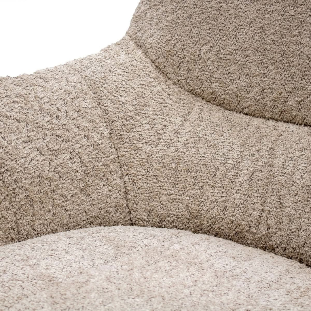 Fauteuil Pivotant Beige Moderne Et Confortable | NOVA - Designix