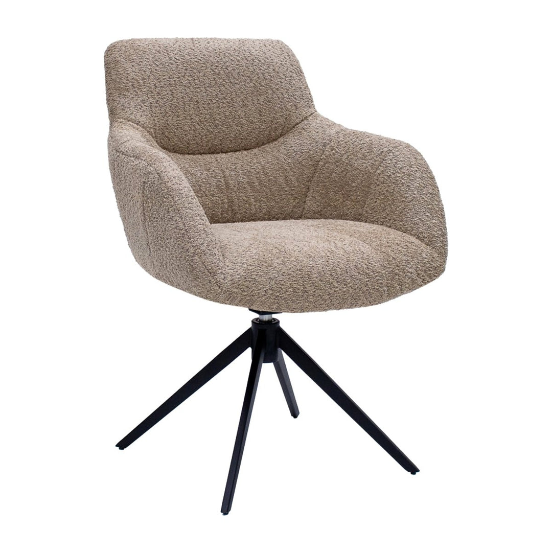 Fauteuil Pivotant Beige Moderne Et Confortable | NOVA - Designix