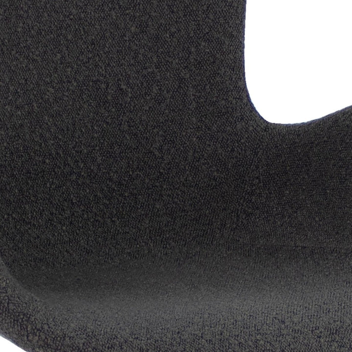 Fauteuil Pivotant Bouclé Confort Haut de Gamme Gris Foncé | ELARA - Designix