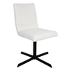 Fauteuil Pivotant Bouclé Design Contemporain Blanc | LUMA