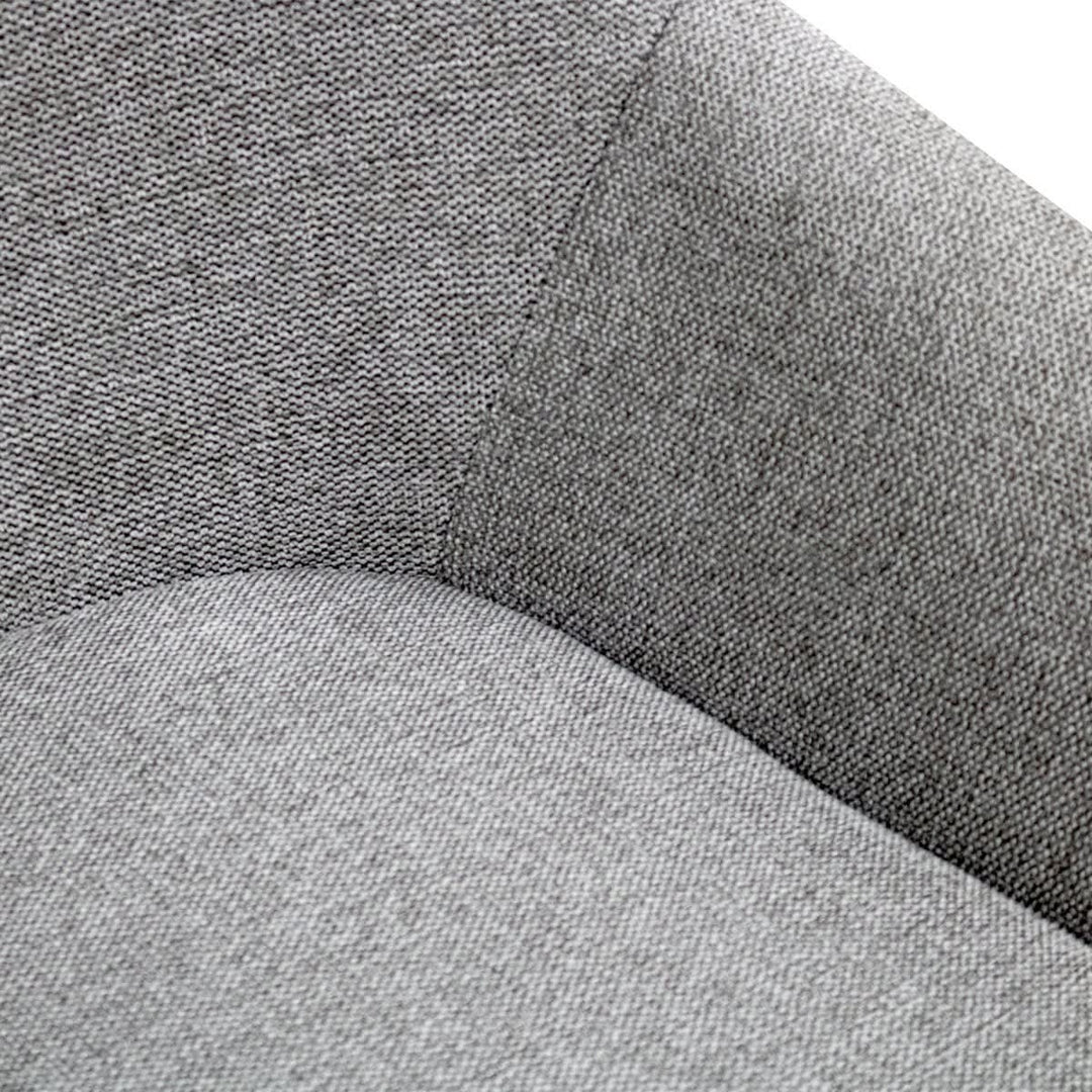 Fauteuil Pivotant Confort Gris Foncé Velours Moderne | OLAF - Designix
