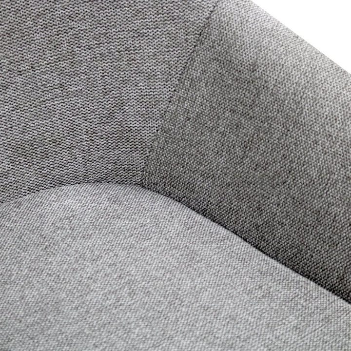 Fauteuil Pivotant Confort Gris Foncé Velours Moderne | OLAF - Designix