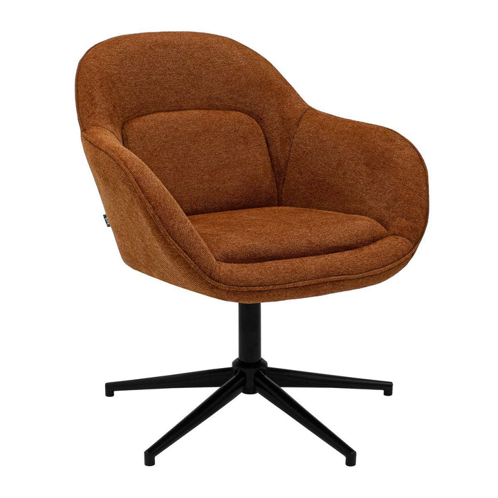 Fauteuil Pivotant Design Confort Tissu Doux Couture 360 Degrés | VYRA - Designix