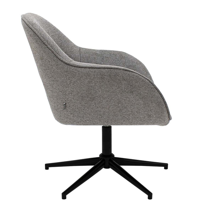 Fauteuil Pivotant Gris Foncé, Confort et Soutien Lombaire | LUXA - Designix