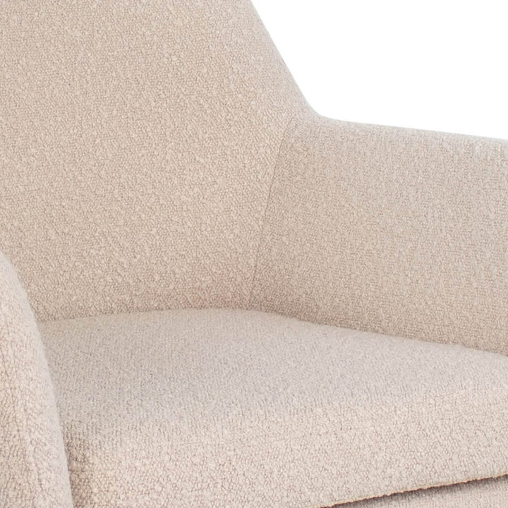 Fauteuil pivotant Kick Viktor Boucle - Beige - Designix